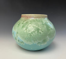 Load image into Gallery viewer, Emerald Green Crystalline Glazed Mini Vase 3
