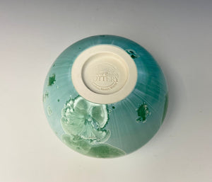 Emerald Green Crystalline Glazed Mini Vase 3