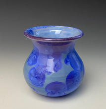 Load image into Gallery viewer, Blue &amp; Light Purple Crystalline Glazed Mini Vase
