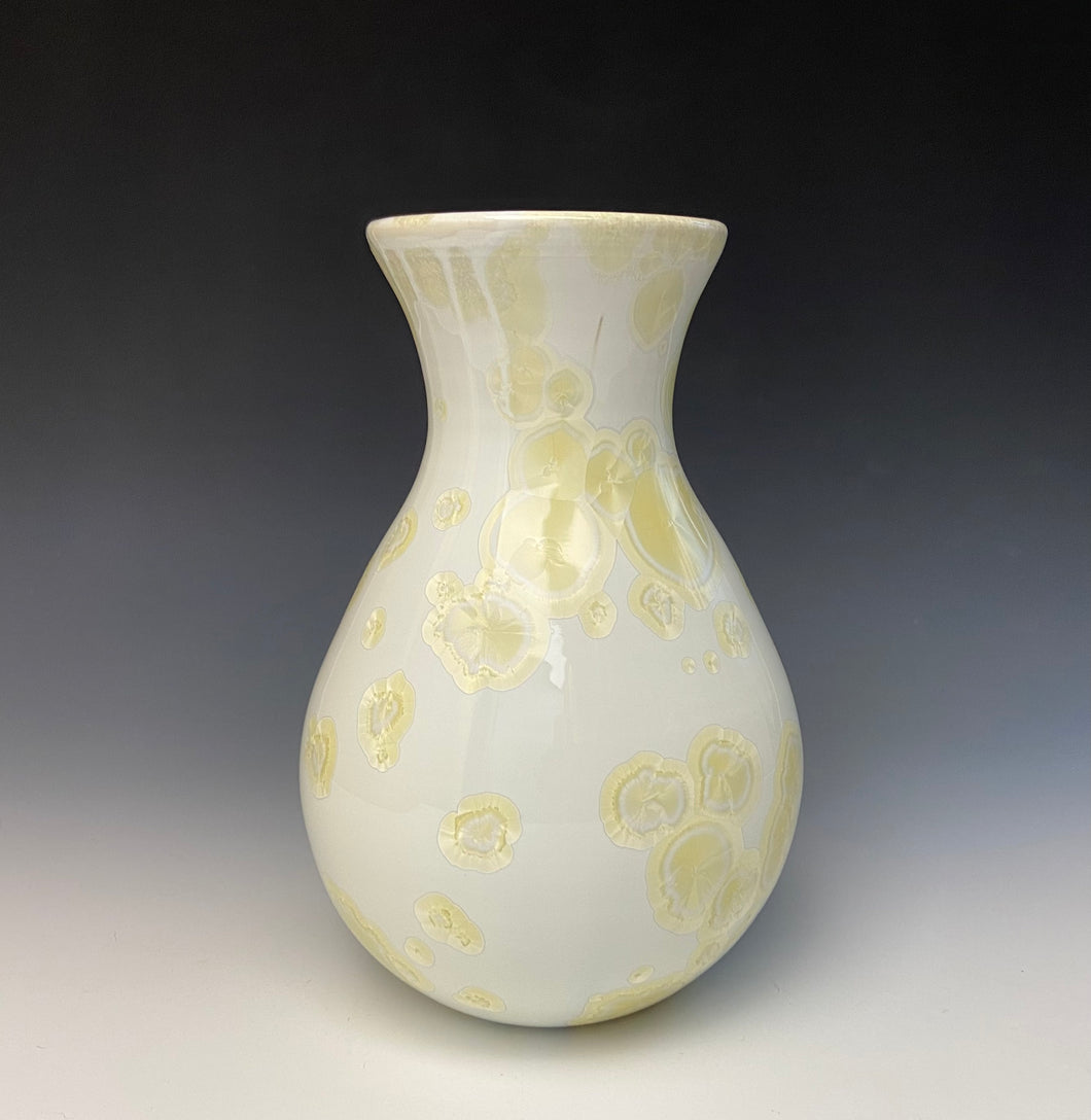 Crystalline Vase in Ivory