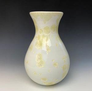 Crystalline Vase in Ivory