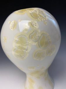 Crystalline Vase in Ivory
