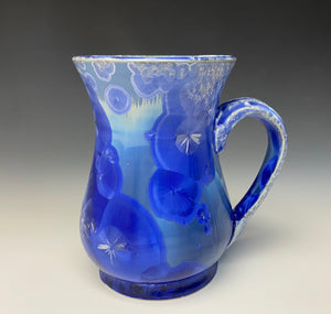 Crystalline Glazed Mug 12 oz- Silvery Blue