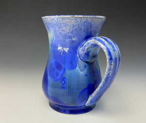 Crystalline Glazed Mug 12 oz- Silvery Blue