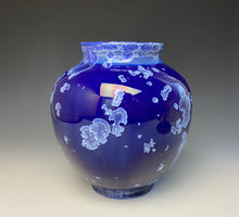 Load image into Gallery viewer, Winter Sky Blue Crystalline Glazed Vase 2
