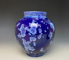 Load image into Gallery viewer, Winter Sky Blue Crystalline Glazed Vase 2
