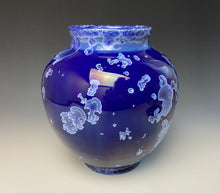 Load image into Gallery viewer, Winter Sky Blue Crystalline Glazed Vase 2
