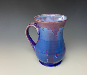 Cobalt and Purple Crystalline Mug