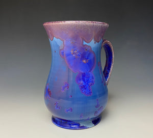 Cobalt and Purple Crystalline Mug
