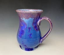 Load image into Gallery viewer, Cobalt and Purple Crystalline Mug
