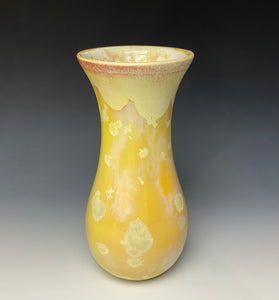 Gold Crystalline Glazed Vase