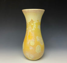 Load image into Gallery viewer, Gold Crystalline Glazed Vase
