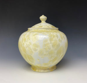 Ivory Crystalline Jar