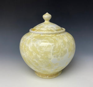 Ivory Crystalline Jar
