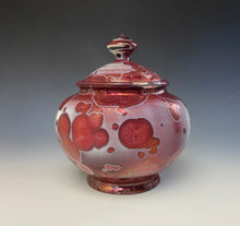 Load image into Gallery viewer, Crystalline Glazed Jar in Ruby
