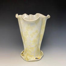 Load image into Gallery viewer, Ivory Crystalline Petal Vase
