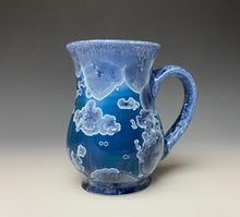Load image into Gallery viewer, Crystalline Glazed Mug 14oz- Atlantic Storm Blue #1
