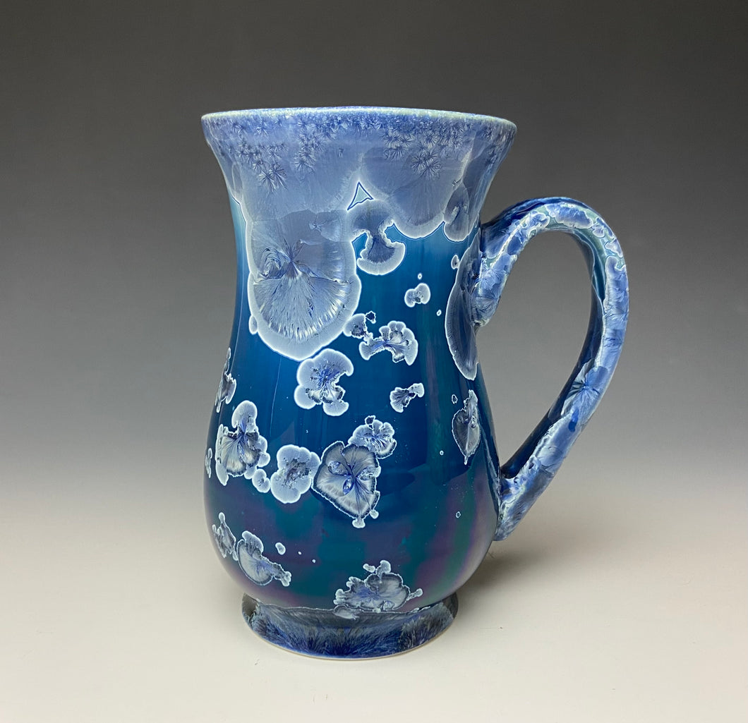 Crystalline Glazed Mug Atlantic Storm Blue #2- 15oz