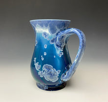 Load image into Gallery viewer, Crystalline Glazed Mug 16oz- Atlantic Storm Blue #4
