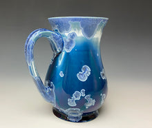 Load image into Gallery viewer, Crystalline Glazed Mug 16oz- Atlantic Storm Blue #4
