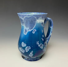 Load image into Gallery viewer, Crystalline Glazed Mug 16oz- Atlantic Storm Blue #4
