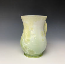 Load image into Gallery viewer, Crystalline Glazed Mug 12oz- Ivory and Green  #1
