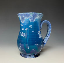 Load image into Gallery viewer, Crystalline Glazed Mug 16oz- Atlantic Storm Blue #3
