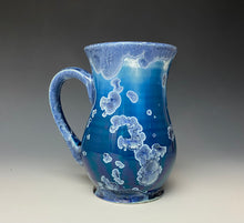 Load image into Gallery viewer, Crystalline Glazed Mug 16oz- Atlantic Storm Blue #3

