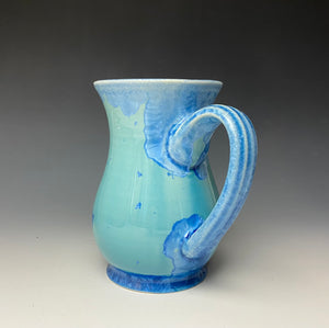 Crystalline Glazed Mug 16 oz- Teal #4