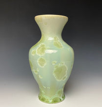 Load image into Gallery viewer, Crystalline Glazed Vase - Mint Green
