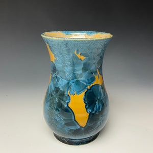 Crystalline Glazed Mug 14oz - Blue and Orange #2