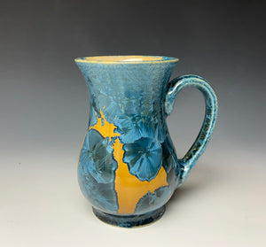 Crystalline Glazed Mug 14oz - Blue and Orange #2