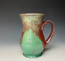 Load image into Gallery viewer, Crystalline Glazed Mug 16oz- Ruby &amp; Green
