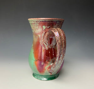 Crystalline Glazed Mug 16oz- Ruby & Green
