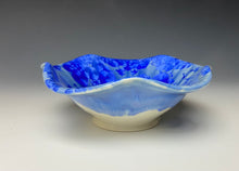 Load image into Gallery viewer, Blue Crystalline Glazed Mini Flower Bowl
