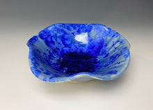 Load image into Gallery viewer, Blue Crystalline Glazed Mini Flower Bowl
