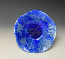 Load image into Gallery viewer, Blue Crystalline Glazed Mini Flower Bowl
