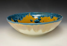 Load image into Gallery viewer, Blue and Orange Crystalline Glazed Bowl
