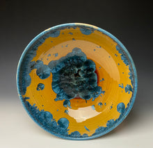 Load image into Gallery viewer, Blue and Orange Crystalline Glazed Bowl
