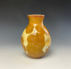 Crystalline Glazed Mini Vase- Golden Honey #1