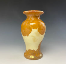 Load image into Gallery viewer, Crystalline Glazed Mini Vase- Golden Honey #2
