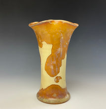 Load image into Gallery viewer, Crystalline Glazed Mini Vase- Golden Honey #3
