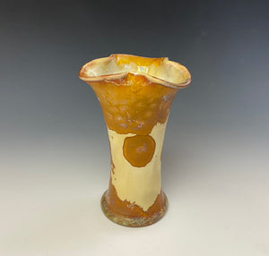 Crystalline Glazed Mini Vase- Golden Honey #3