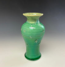 Load image into Gallery viewer, Emerald Green Crystalline Glazed Mini Vase
