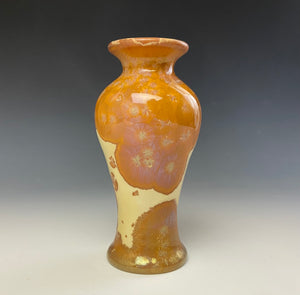 Crystalline Glazed Mini Vase- Golden Honey #4