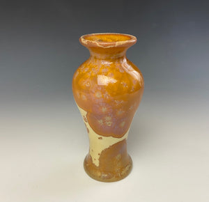 Crystalline Glazed Mini Vase- Golden Honey #4