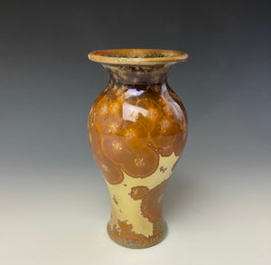 Crystalline Glazed Mini Vase- Golden Honey #5