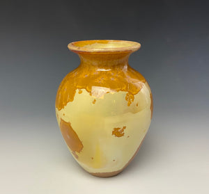 Crystalline Glazed Mini Vase- Golden Honey #6