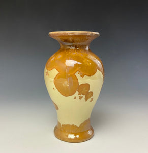 Crystalline Glazed Mini Vase- Golden Honey #7