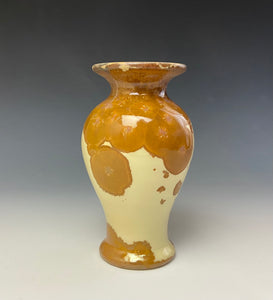 Crystalline Glazed Mini Vase- Golden Honey #7